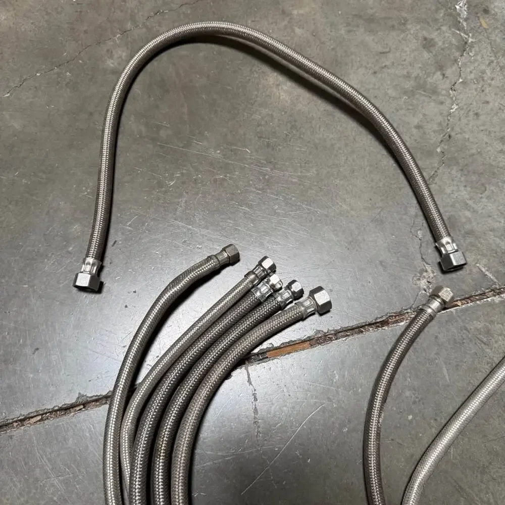 STAINLESS STEEL BRAIDED WATER SUPPLY LINES – SINK / TOILET / FAUCET (11 PCS)